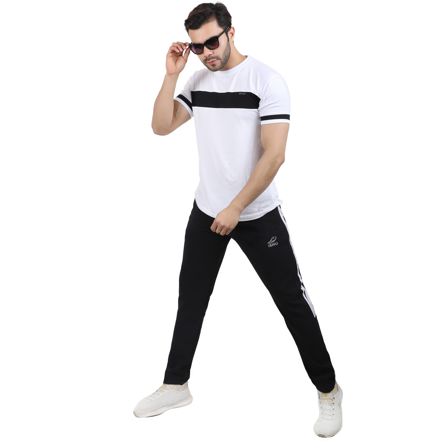 Buy Ishu Solid Men Dry-fit Black Track Pants Online @ ₹299 from ShopClues