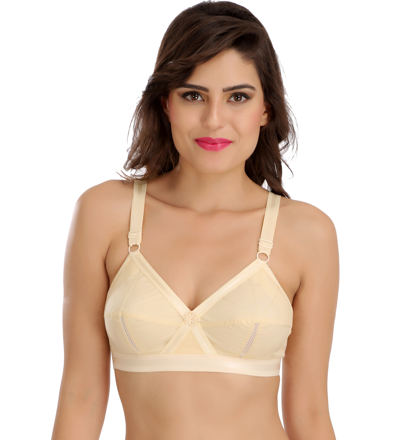 Buy Sona Womens Perfecto Full Coverage Non Padded Plus Size Cross Belt Cotton Bra Pack Of 2 