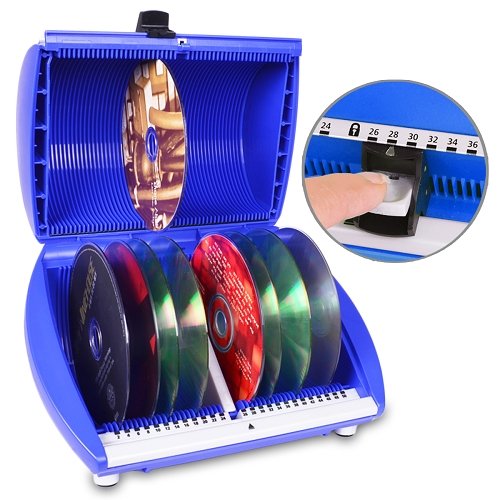 Buy DiscGear Selector 50FX 50Disc CD Case w/Title Sheet Blue Online
