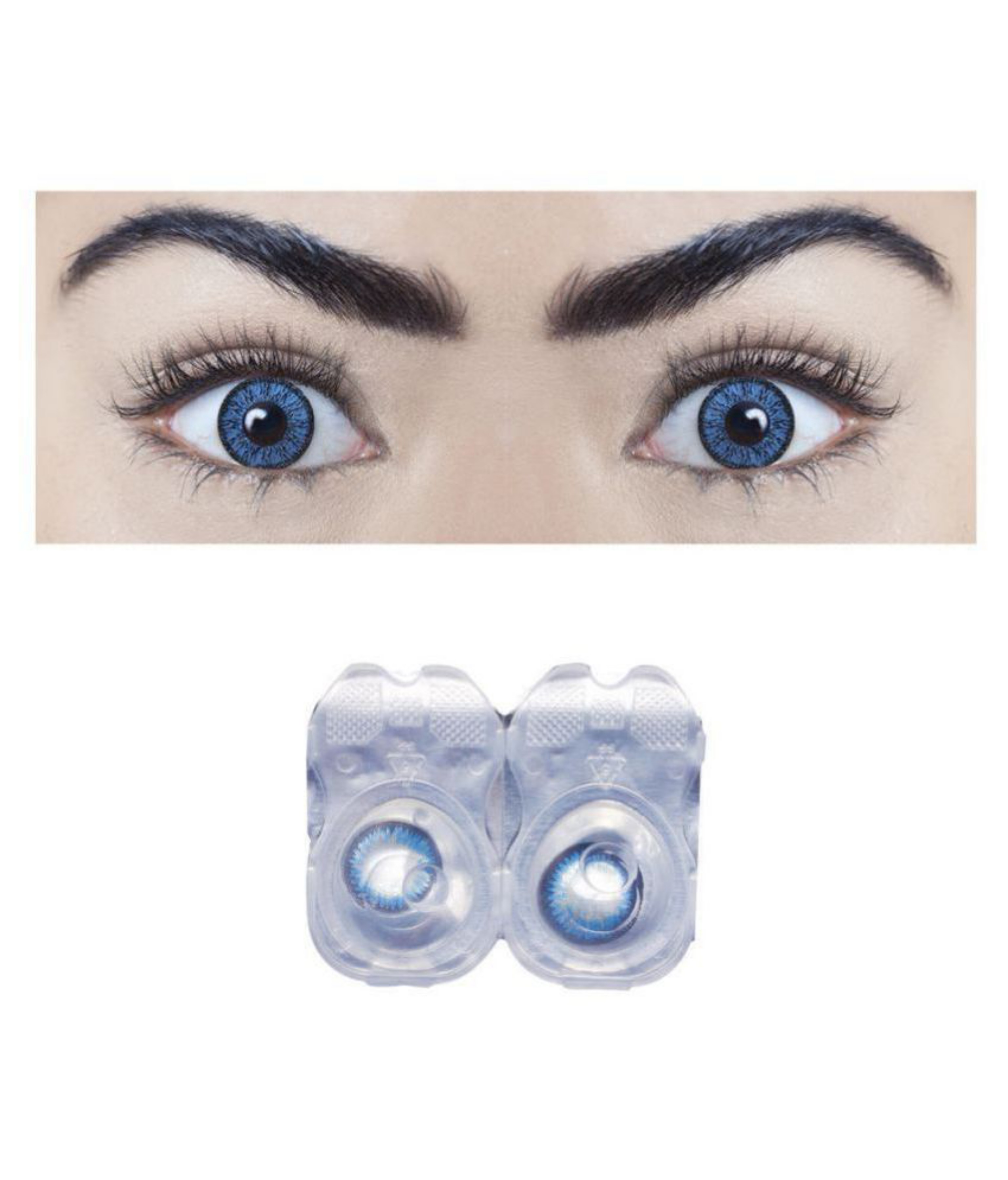 Buy Dannilo Brilliant Blue Lens Monthly Disposable Color ZERO power