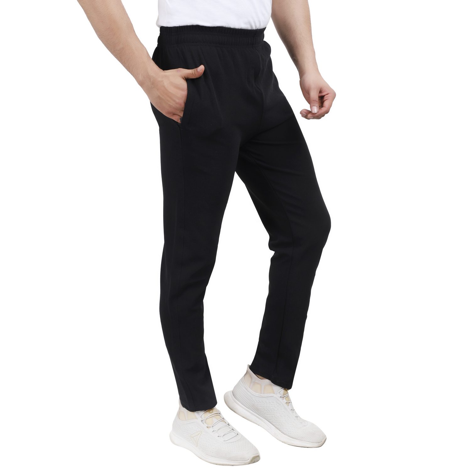 Buy NSZO Men Solid Black Track Pant Online @ ₹369 from ShopClues