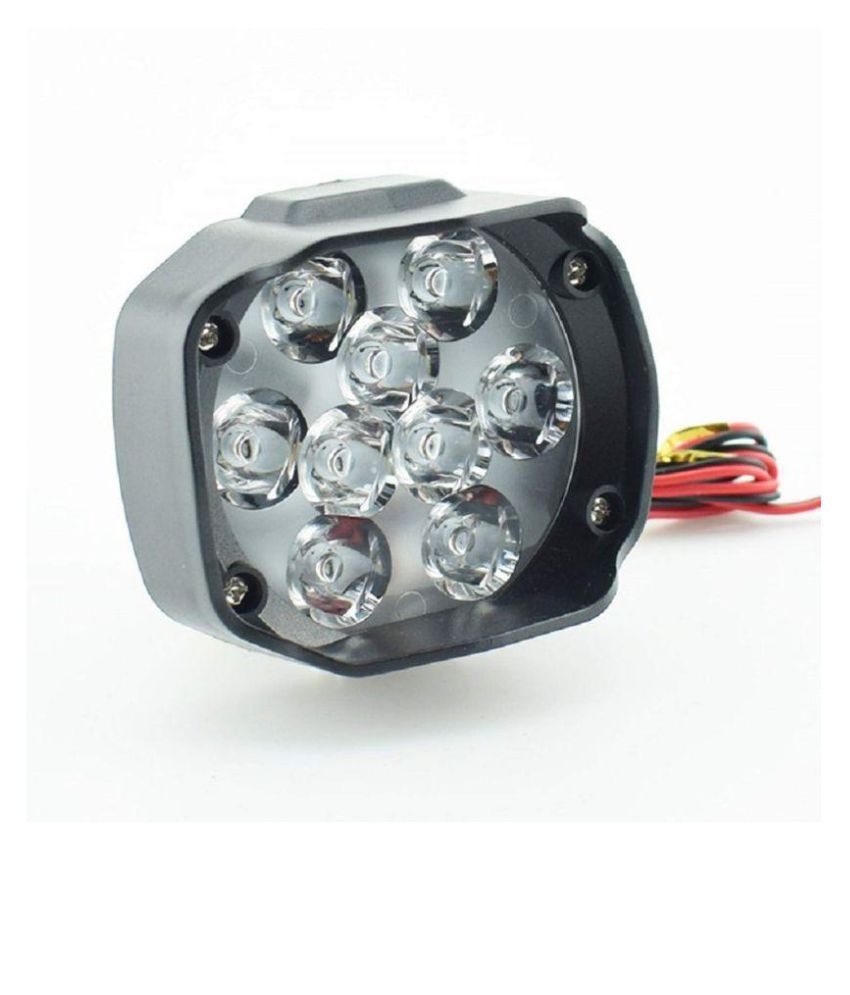 Buy Bike Care 9 Led Bike Fog Light Set Of 2 15 Watts Each (Switch