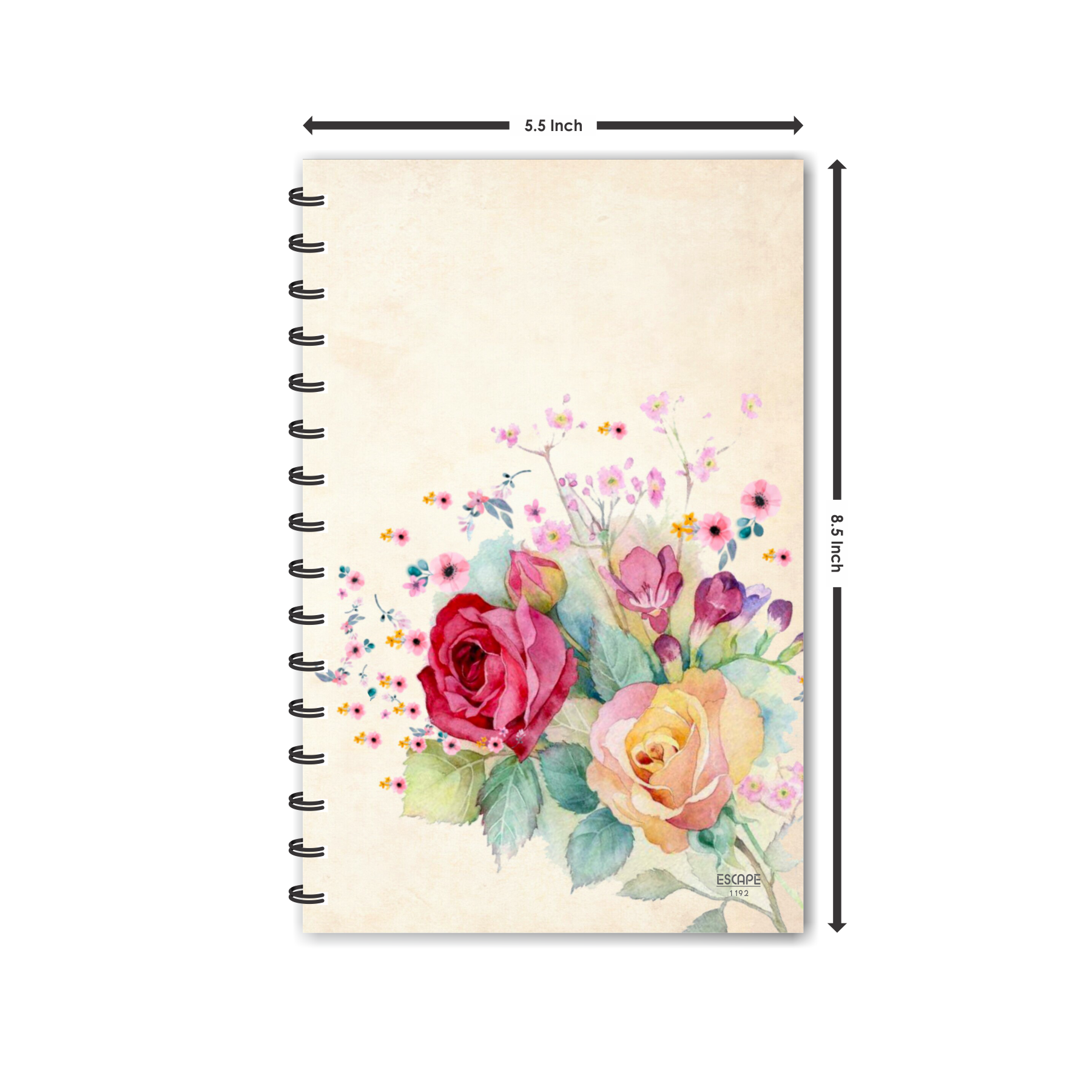 Buy Red Roses Yellow Roses (Unruled) Designer Diary, Journal, Notebook ...