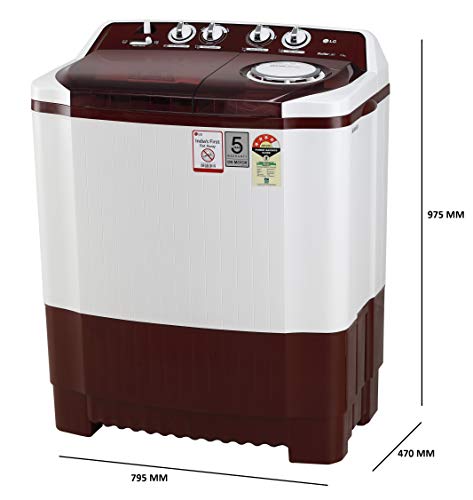 Buy LG 7 kg 4 Star Semi-Automatic Top Loading Washing Machine ...