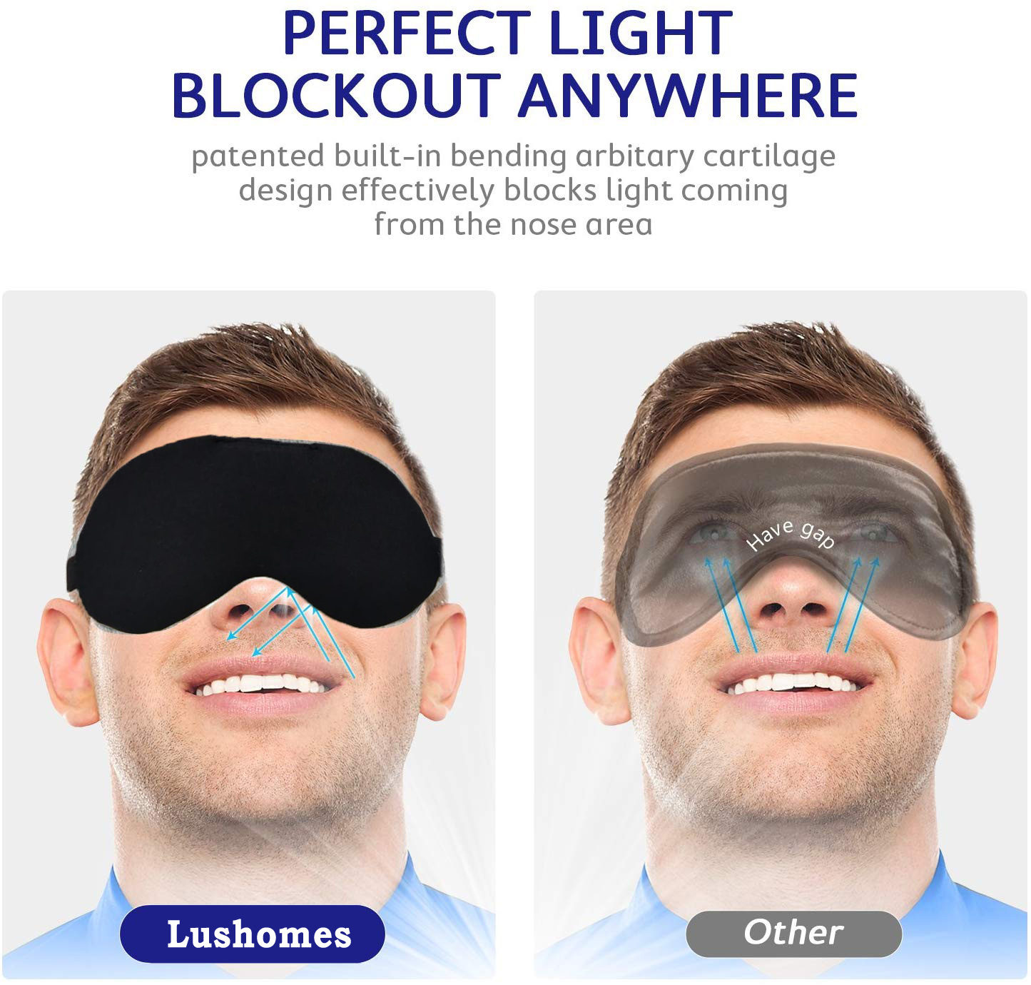 Buy Pack Of 4 Lushomes Light Blocking Sleep Mask Soft And Comfortable For Men And Women Online 
