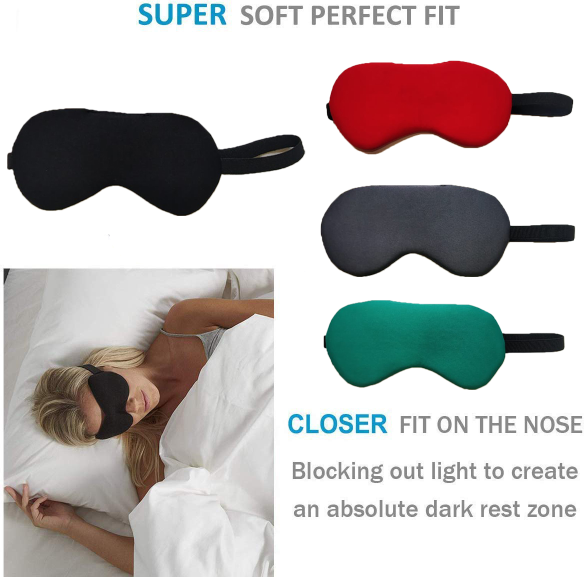 Buy Pack Of 4 Lushomes Light Blocking Sleep Mask Soft And Comfortable For Men And Women Online 