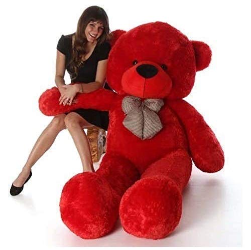 Buy Wowobjects Soft Plush Fabric Cherry Teddy Bear With Neck Bow Red 