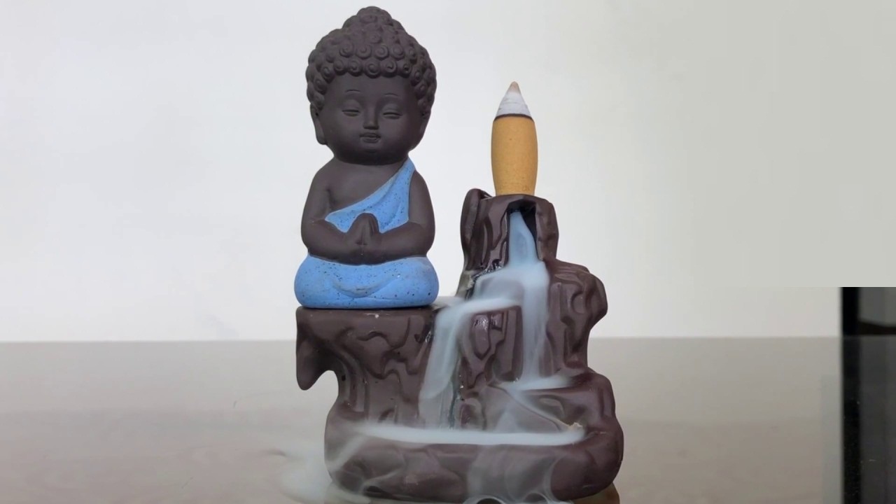 Buy KARTIK Buddha Smoke Fountain Buddha Incense Burner Meditating