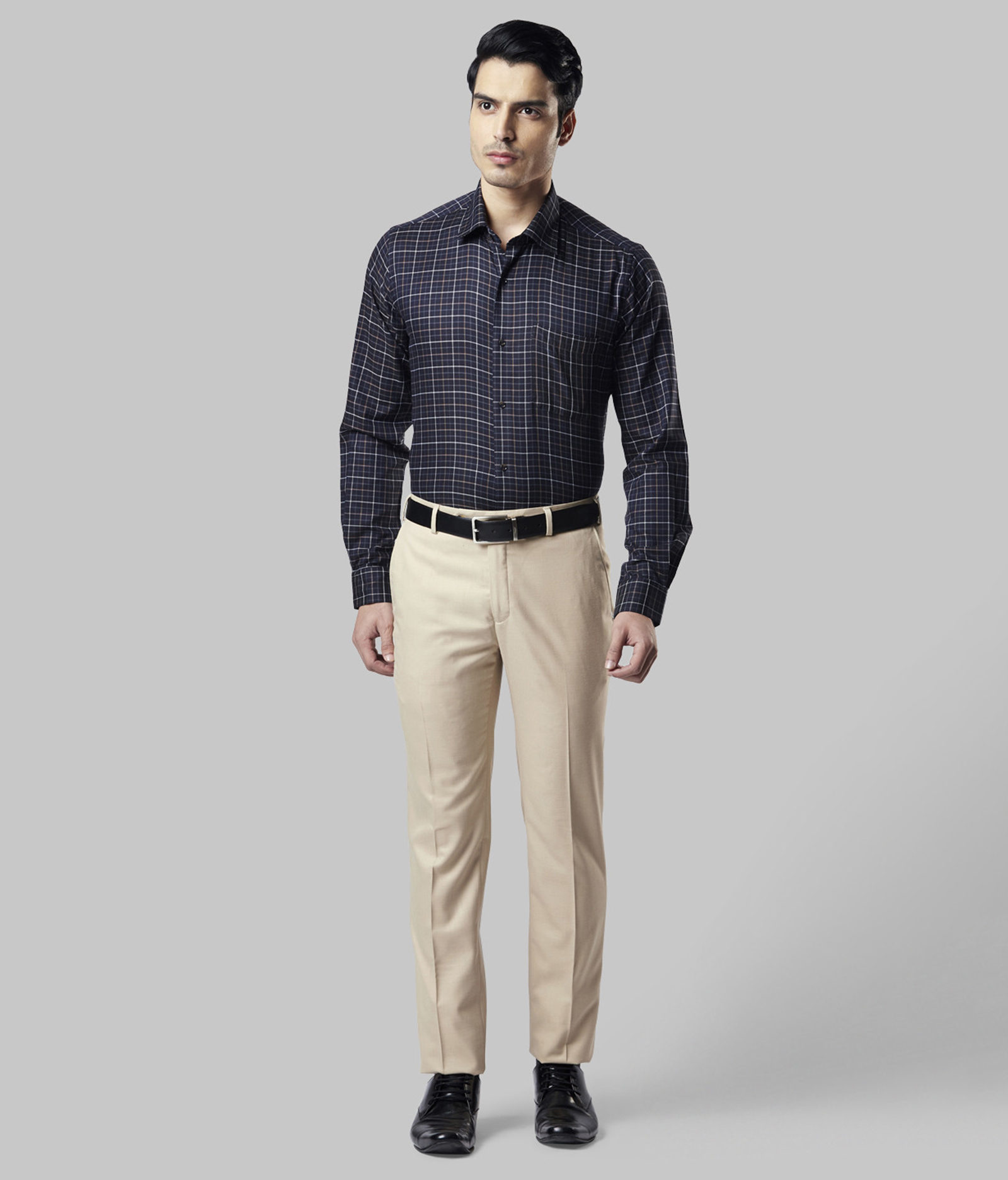 Buy Haoser Slim Fit formal pants for men , Beige Formal Trouser For men ...