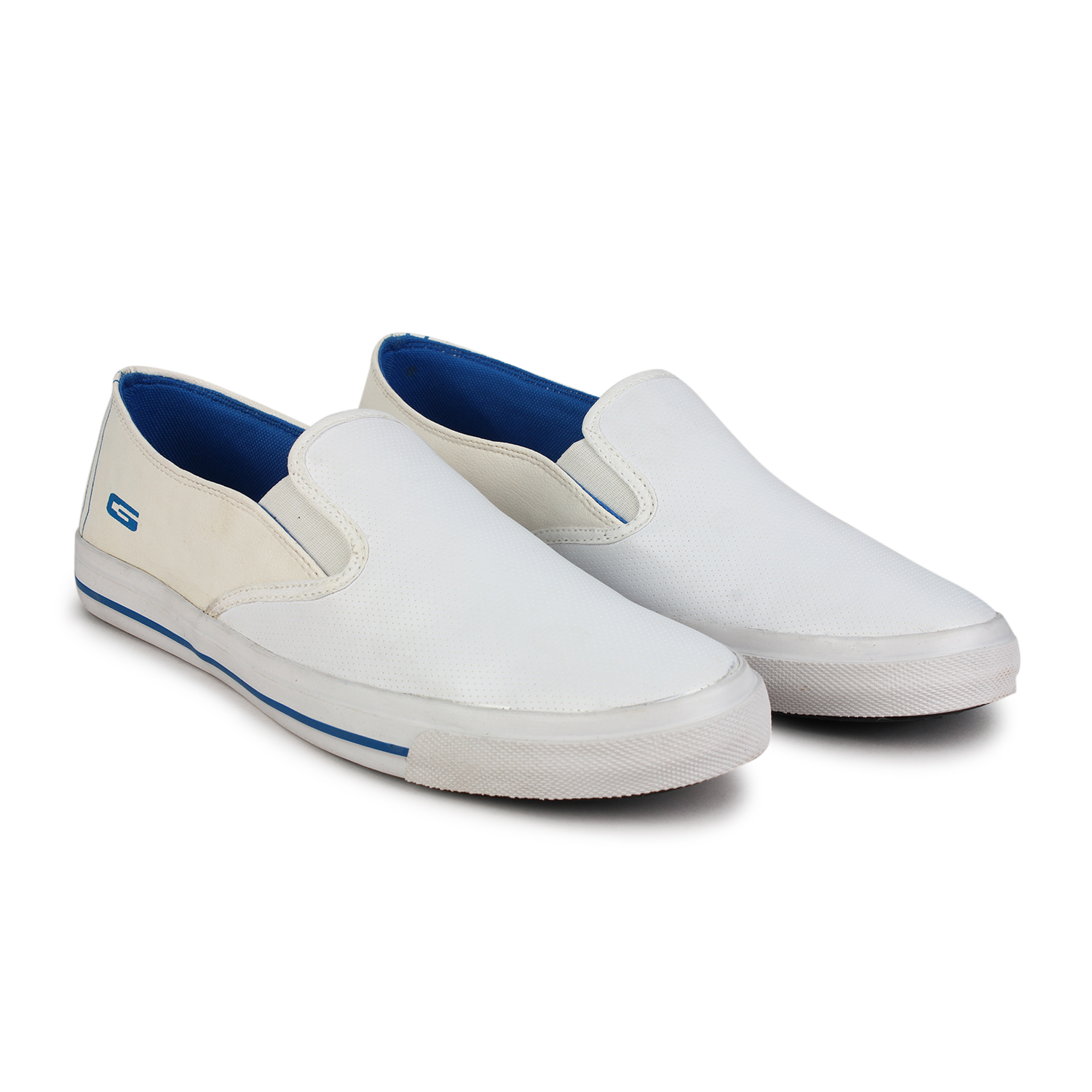 Gold Polka Dot Men's Slip On Sneakers
