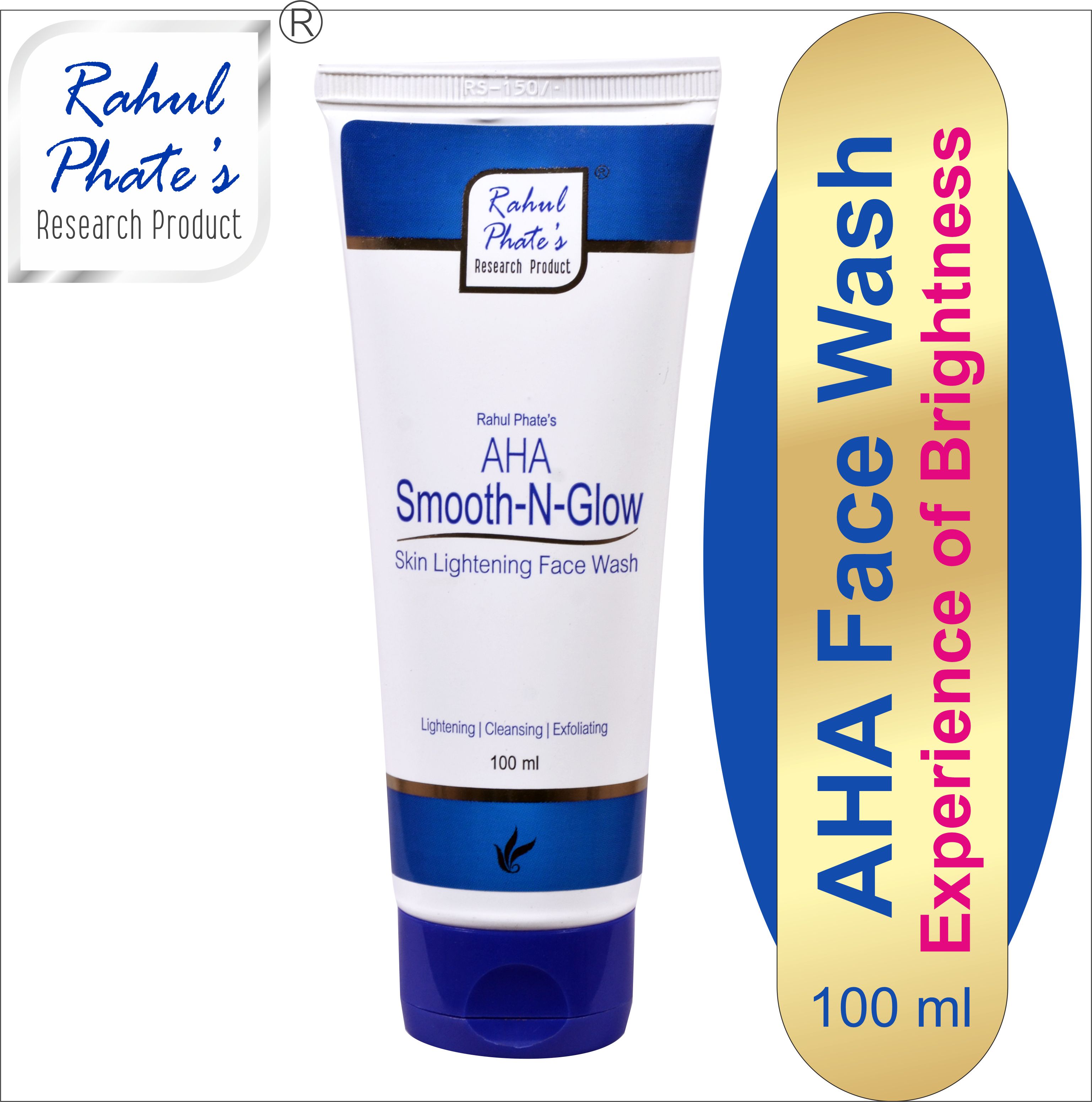 Buy Rahul Phate AHA SmoothNGlow Skin Lightening Face Wash 100 ml