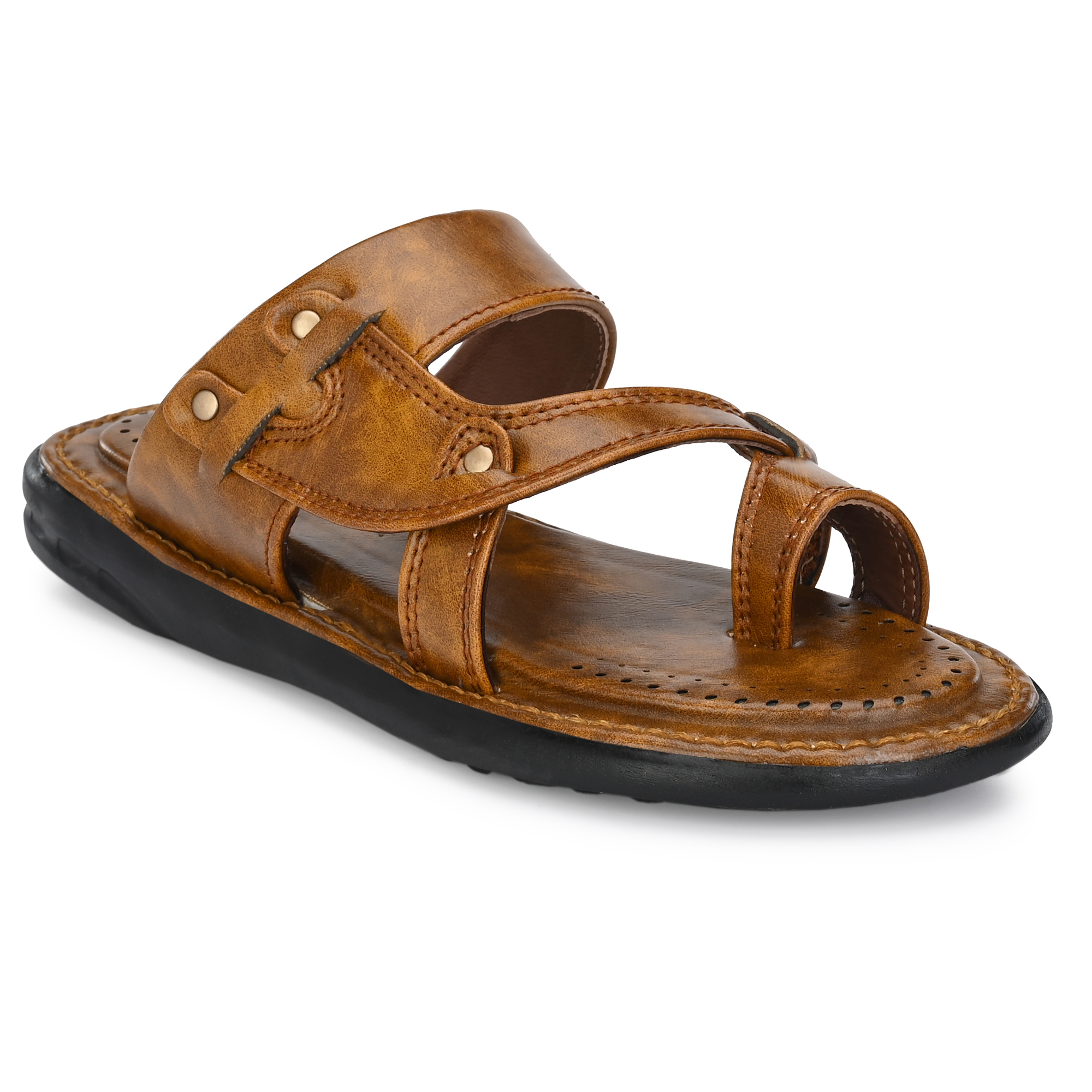 bucik tan leather slippers