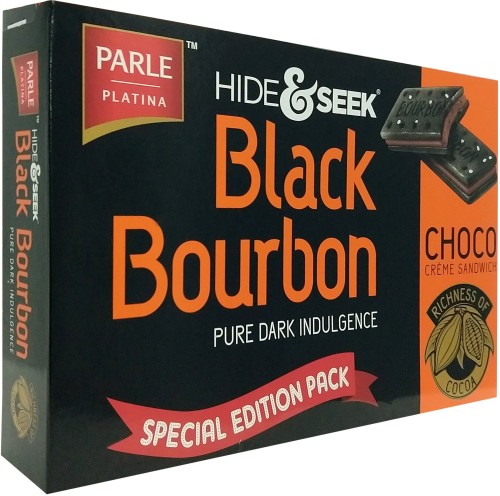 Buy Parle Hide & Seek Black Bourbon Choco Creme Sandwich Biscuits (300 ...