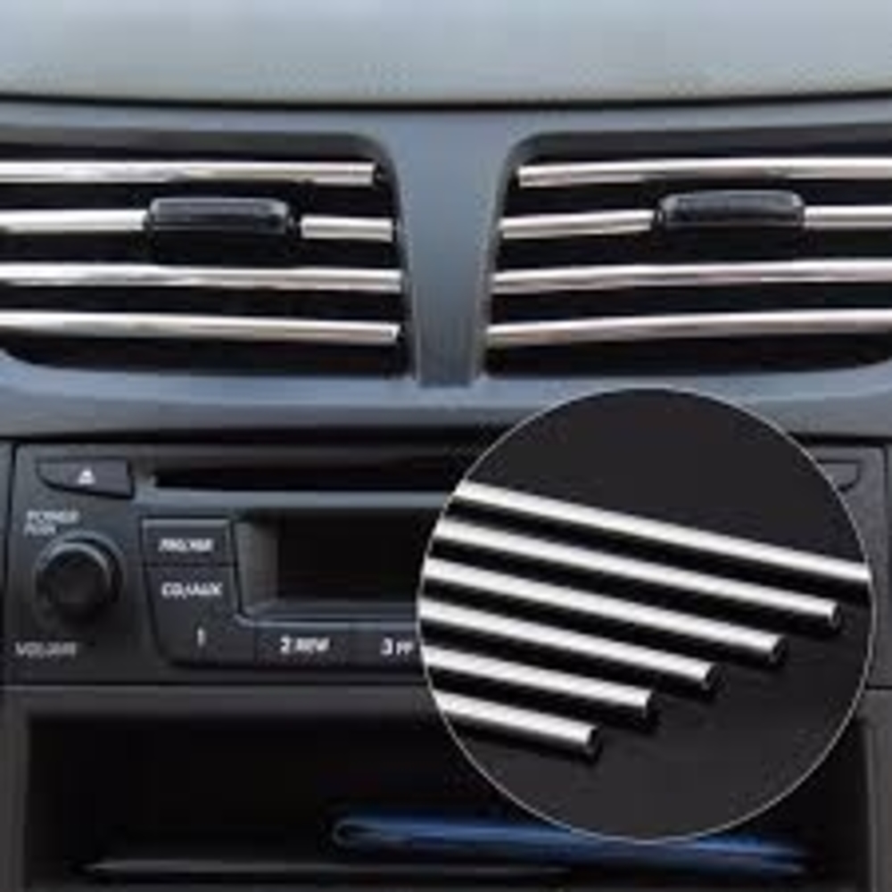 Buy Universal 3 Meter AC Car Vent Chrome Car Beeding Online Get 14 Off