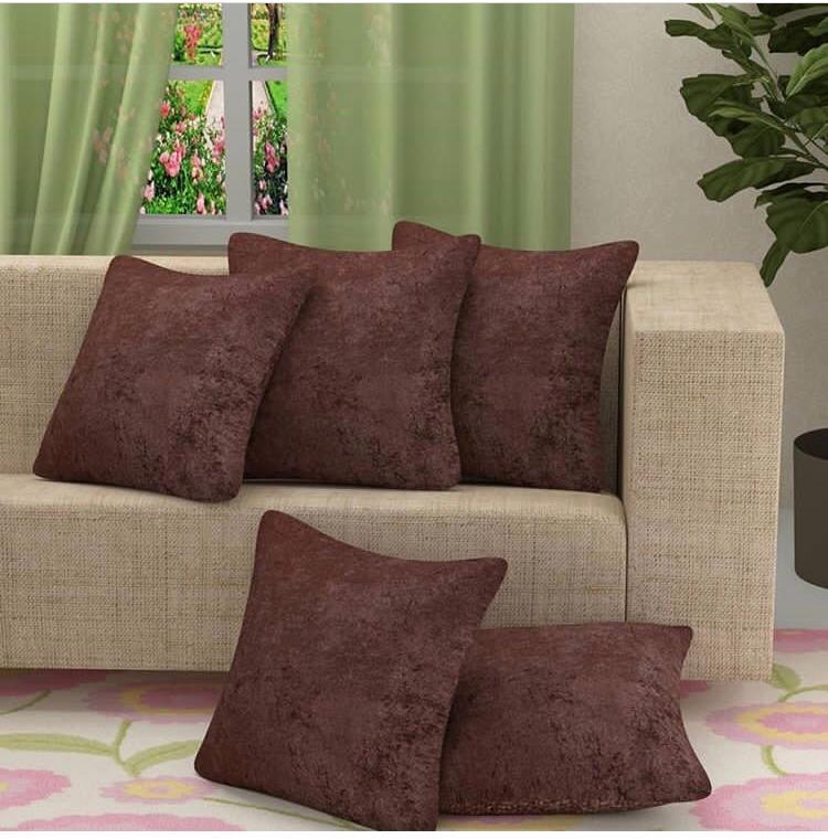 Buy HomeStoreYEP Velvet Plain Decorative Soft Texture Cushion Cover
