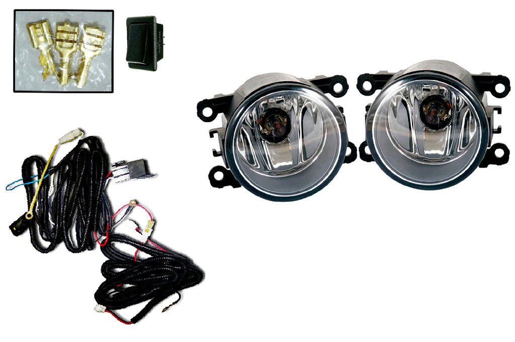 Buy feelitson Car Halogen Fog Lamp Light Assembly With Wiring Switch