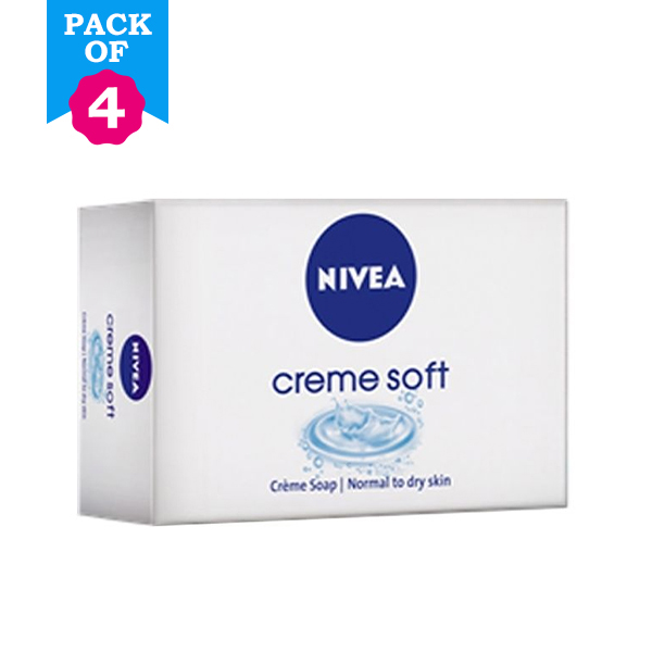 Buy Nivea Creme Soft Soaps (Set of 4, 4*125gm) Online ₹274 from ShopClues