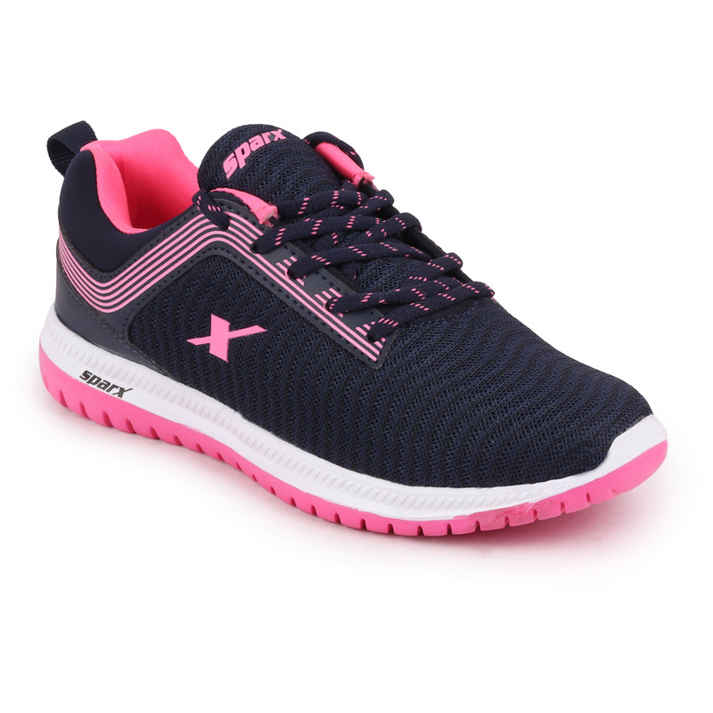 Buy Sparx Womens Navy Blue Pink Sports Running Shoes Sl 164 Online ...