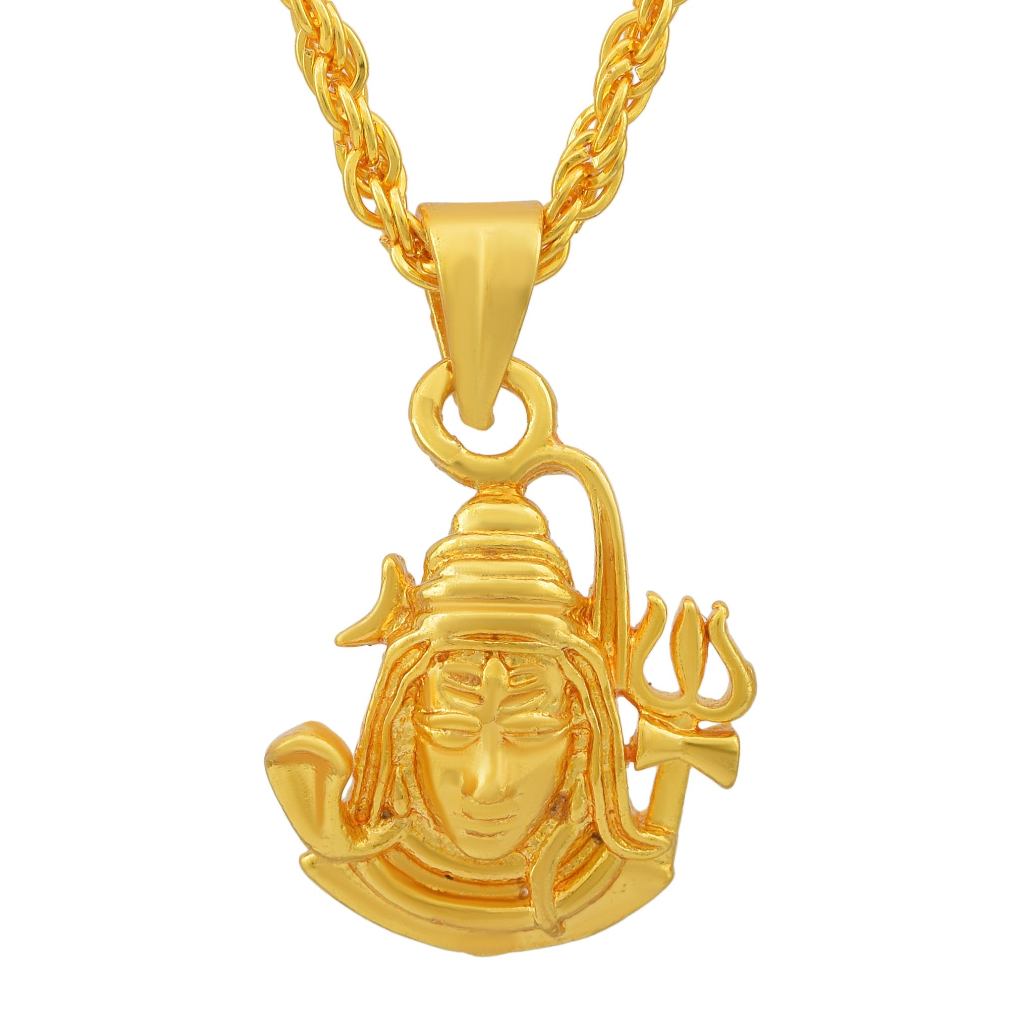 Buy Morir Shiva Mahadev Bholenath Gold Plated Religious Hinndu Temple ...