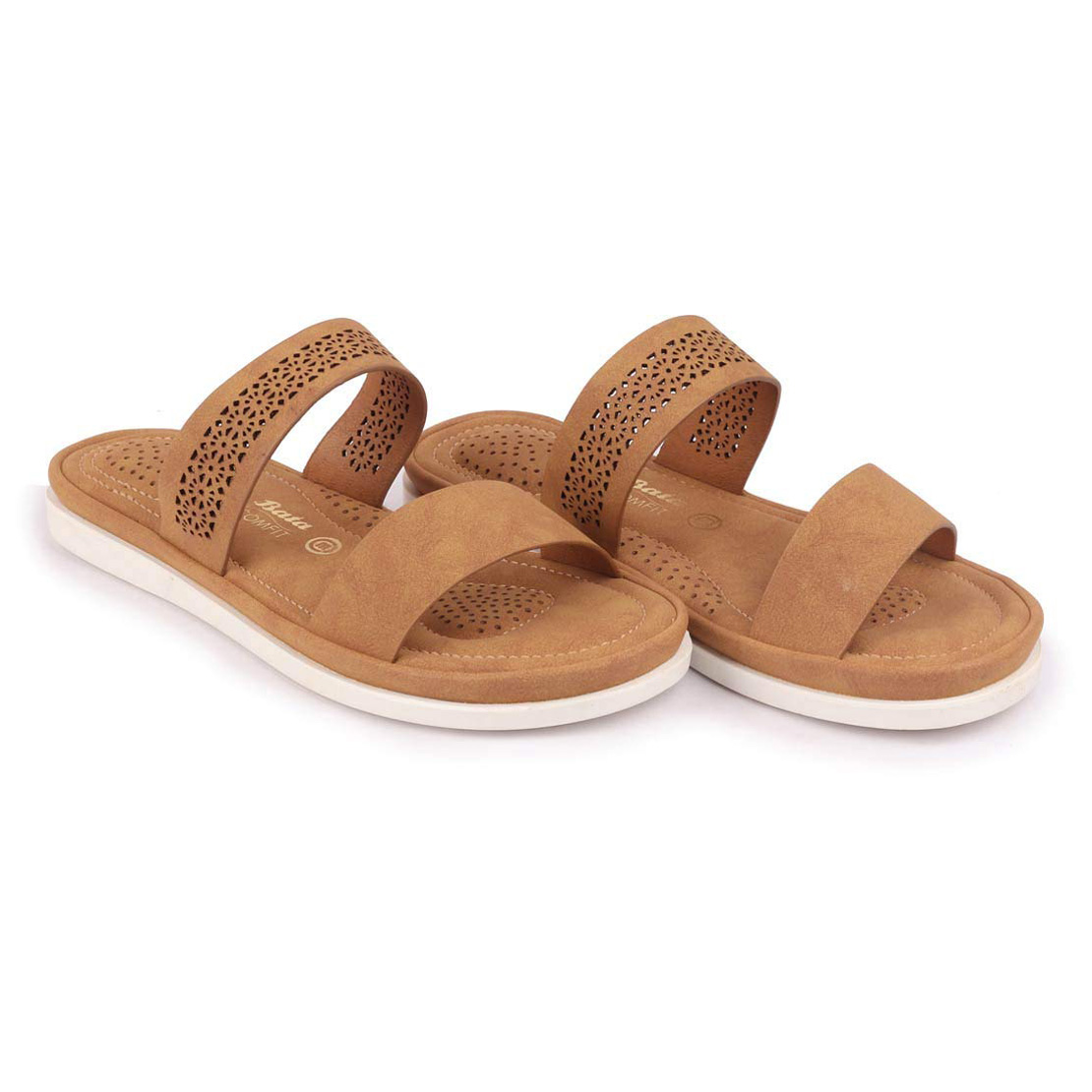 Buy Bata Comfit Women's Brown Casual Slip On Slipper Online ₹1499