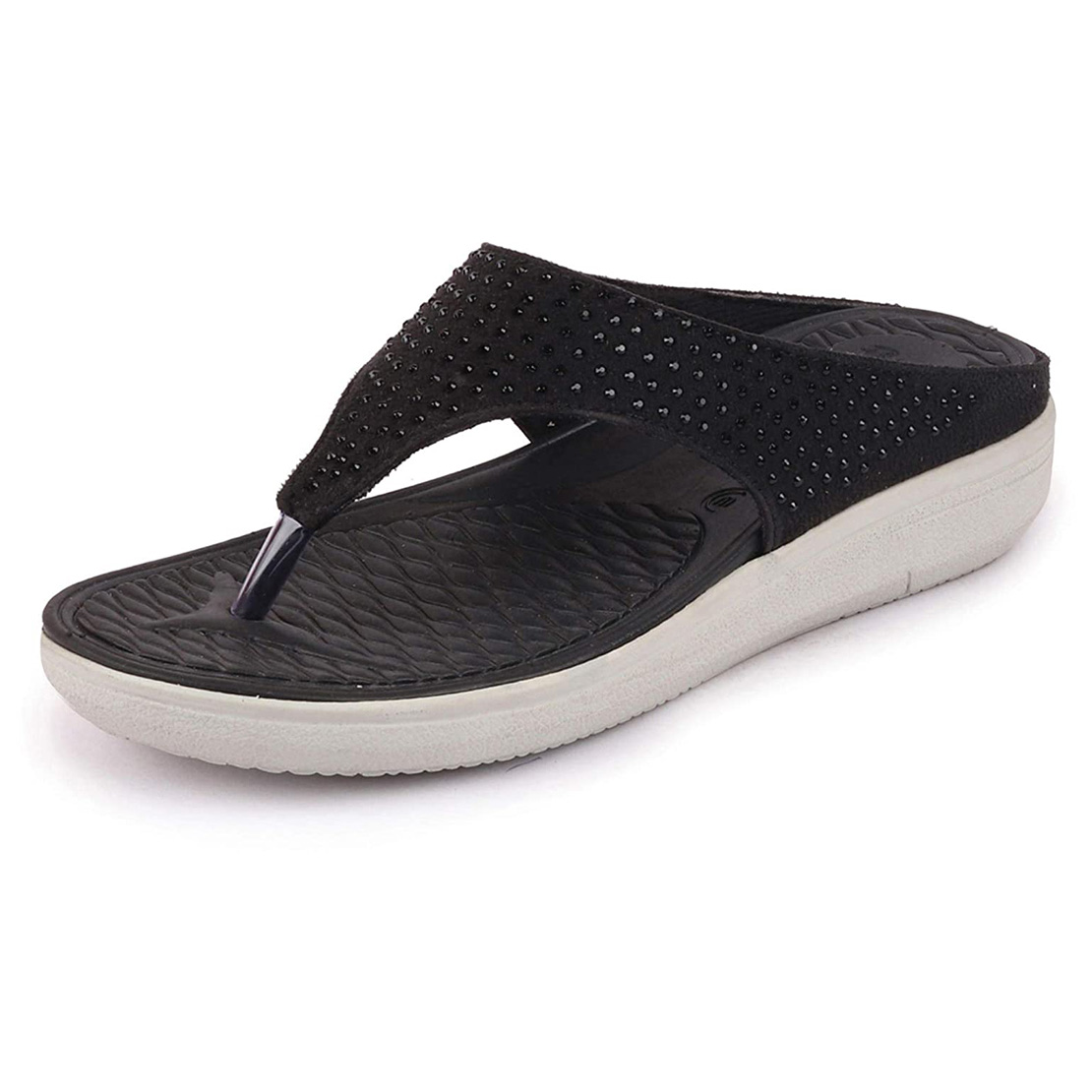 womens black casual slip ons