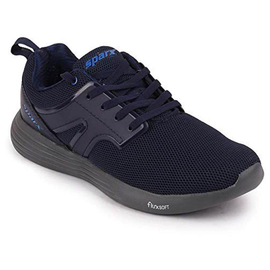 Buy Sparx Men's Navy Blue/Royal Blue Lace Up Running Shoes Online ...