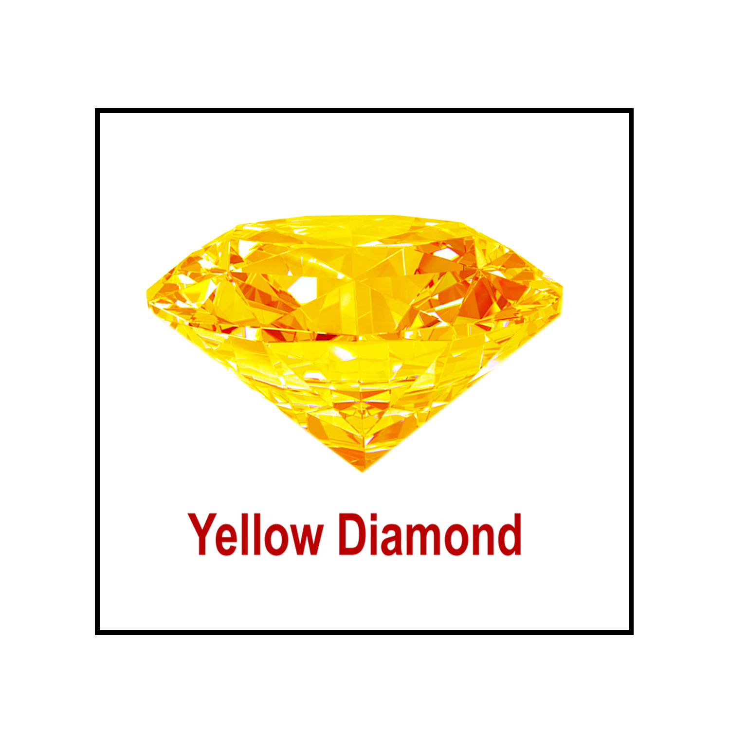 Buy R.K Gems/Yellow 6.2-Carat Crystal American Yellow Diamond Online ...