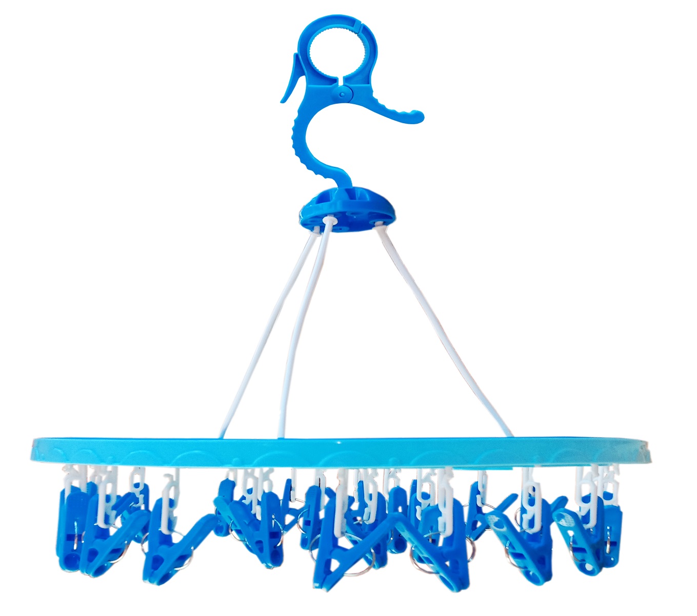Buy PRODUCTMINE 24 Clips Hanger Laundry Clothesline Hanging Rack for