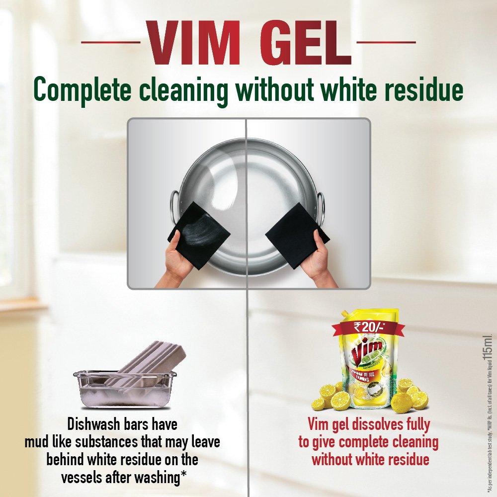 Buy VIM Liquid Dishwash Gel 750 Ml (Lemon) Online ₹140 from ShopClues