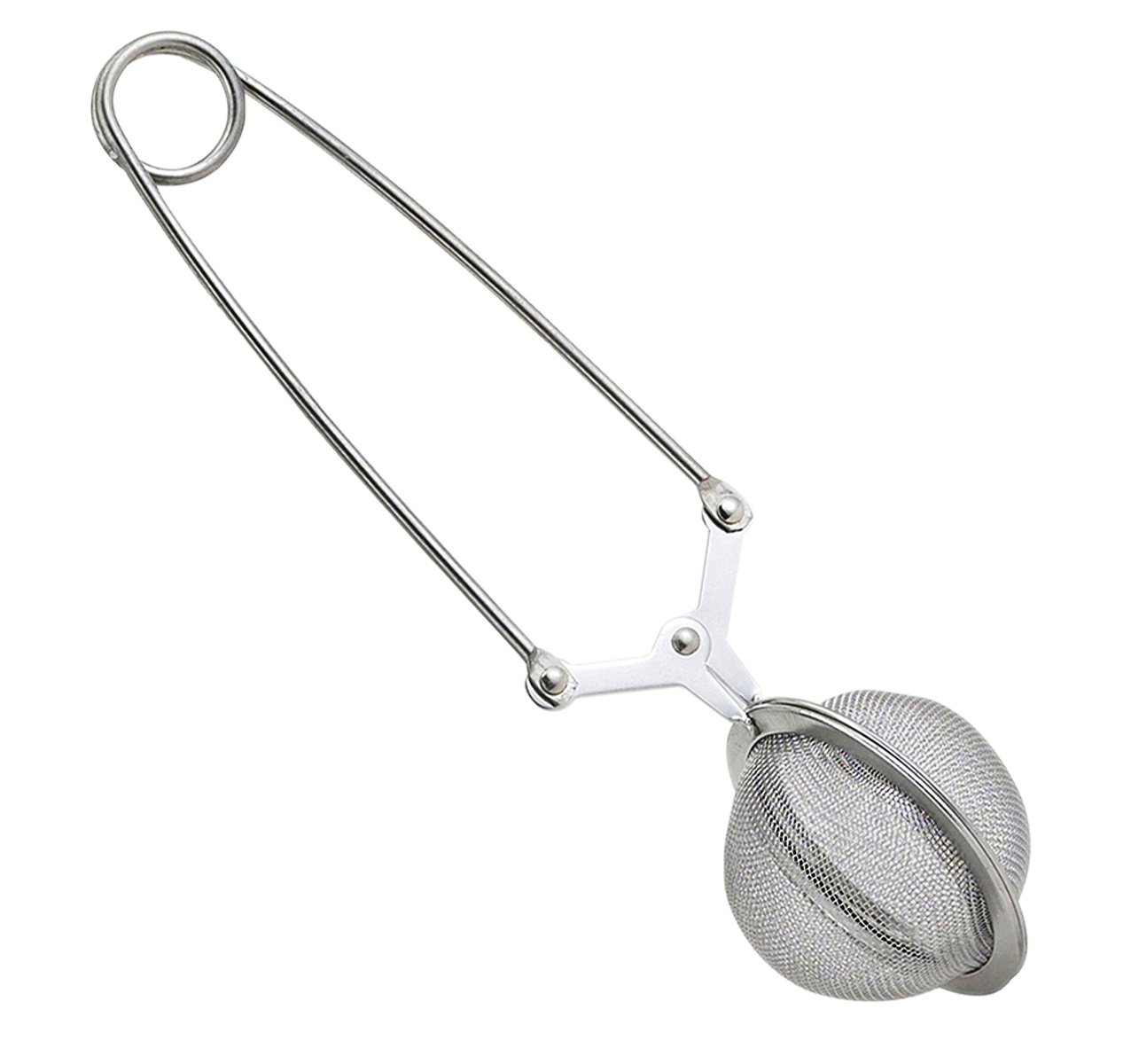 PRODUCTMINE Stainless Steel Spoon Tea Leaves Herb Mesh Ball Infuser Filter Squeeze Tea Strainer Pack of 1