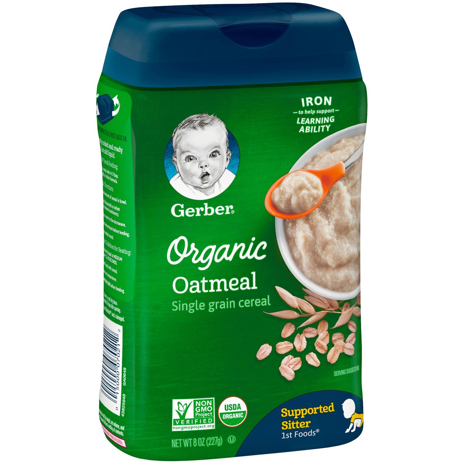 Buy Gerber Organic Oatmeal Cereal - 227g (8oz) Online @ ₹895 from ShopClues