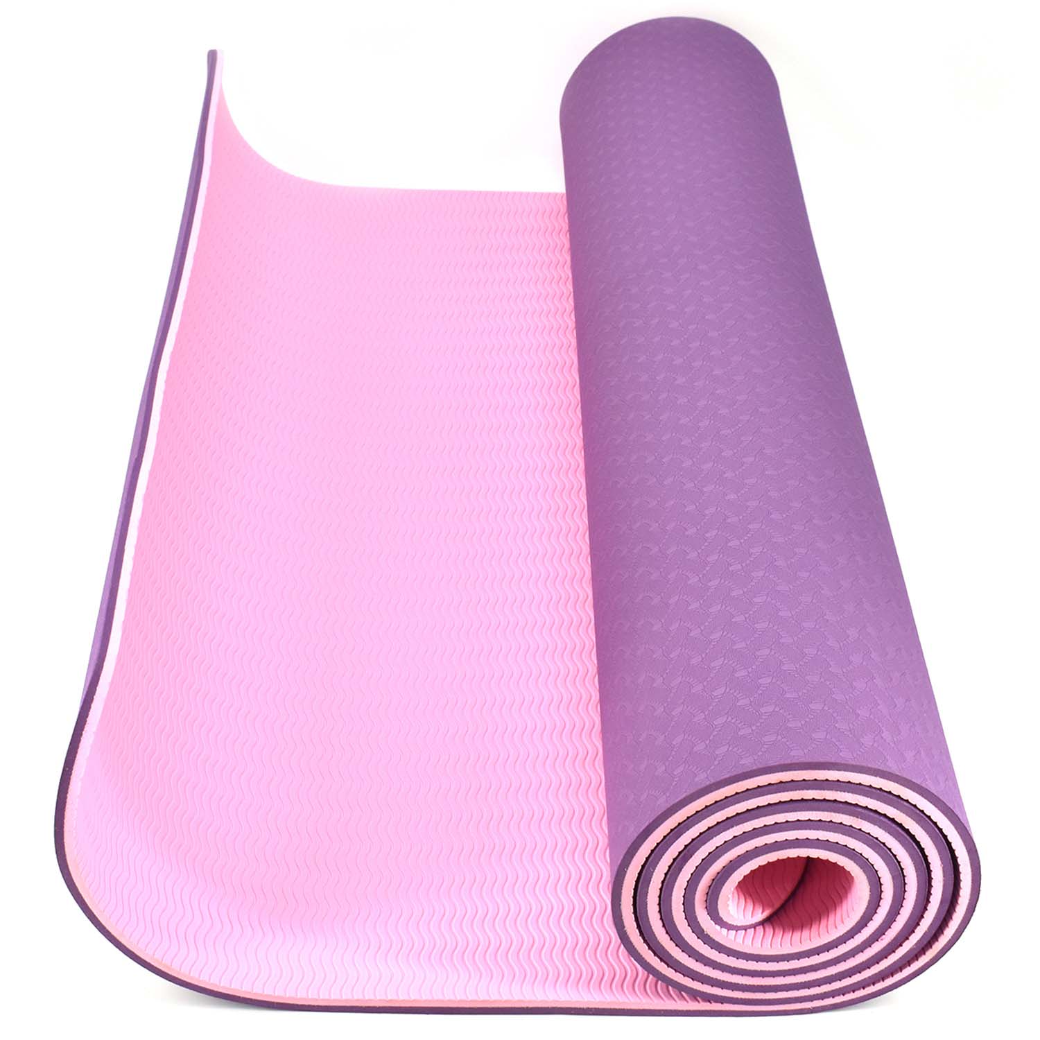 Buy Eco-friendly Reversable TPE Yoga Mat, 6mm Thick : 6 Feet x 2 Feet ...