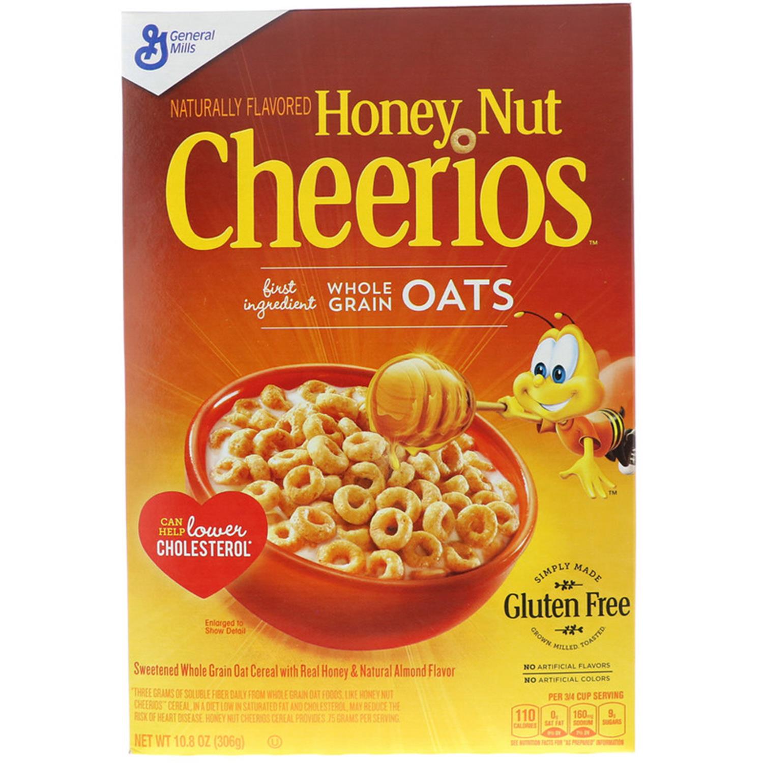 Buy General Mills Honey Nut Cheerios, Whole Grain Oats - 306g (10.8oz ...