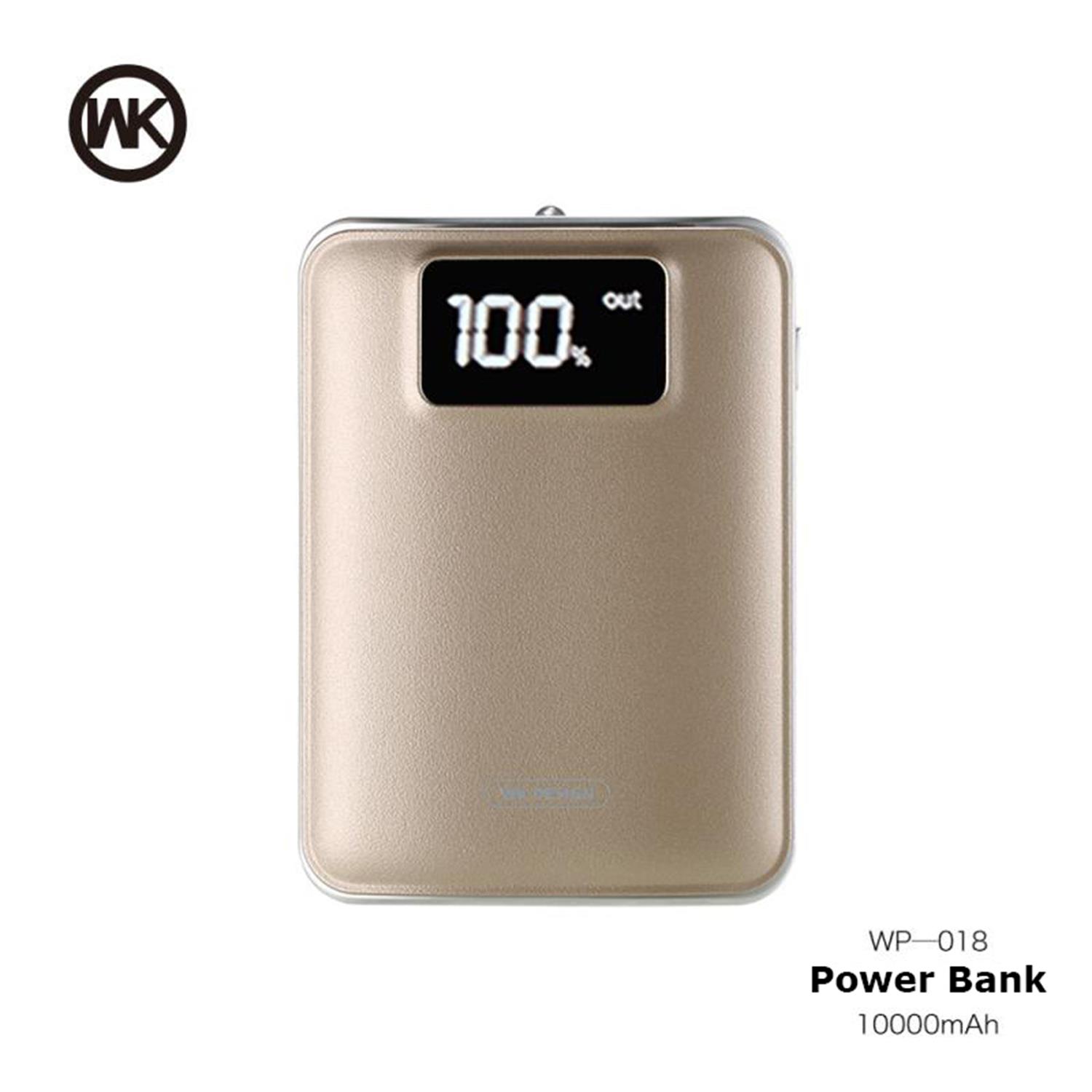 Buy Screen Display 10000Mah WP-018 - Gold Online @ ₹1925 from ShopClues