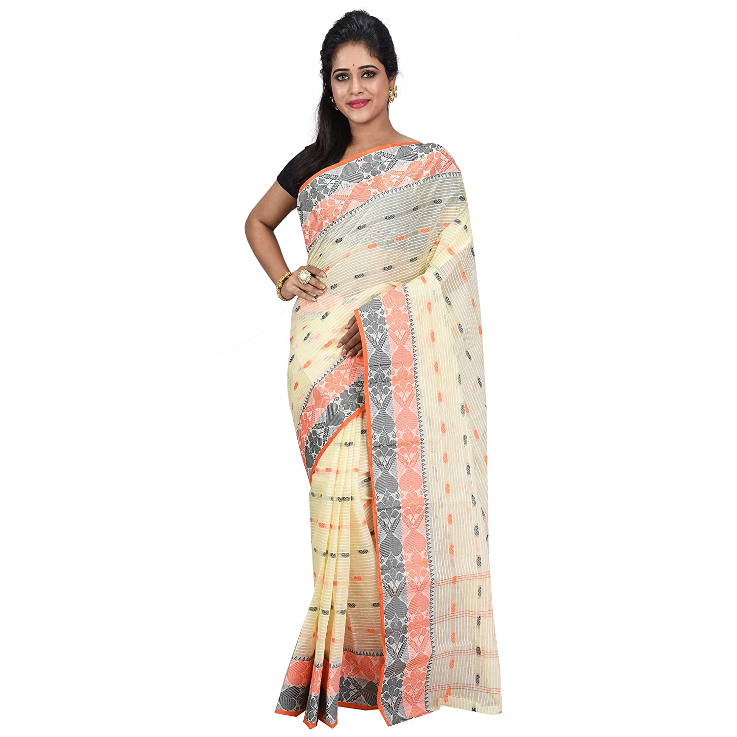 Buy Desh Bidesh Women Pure Bengal Tant Traditional Handloom Bengali ...