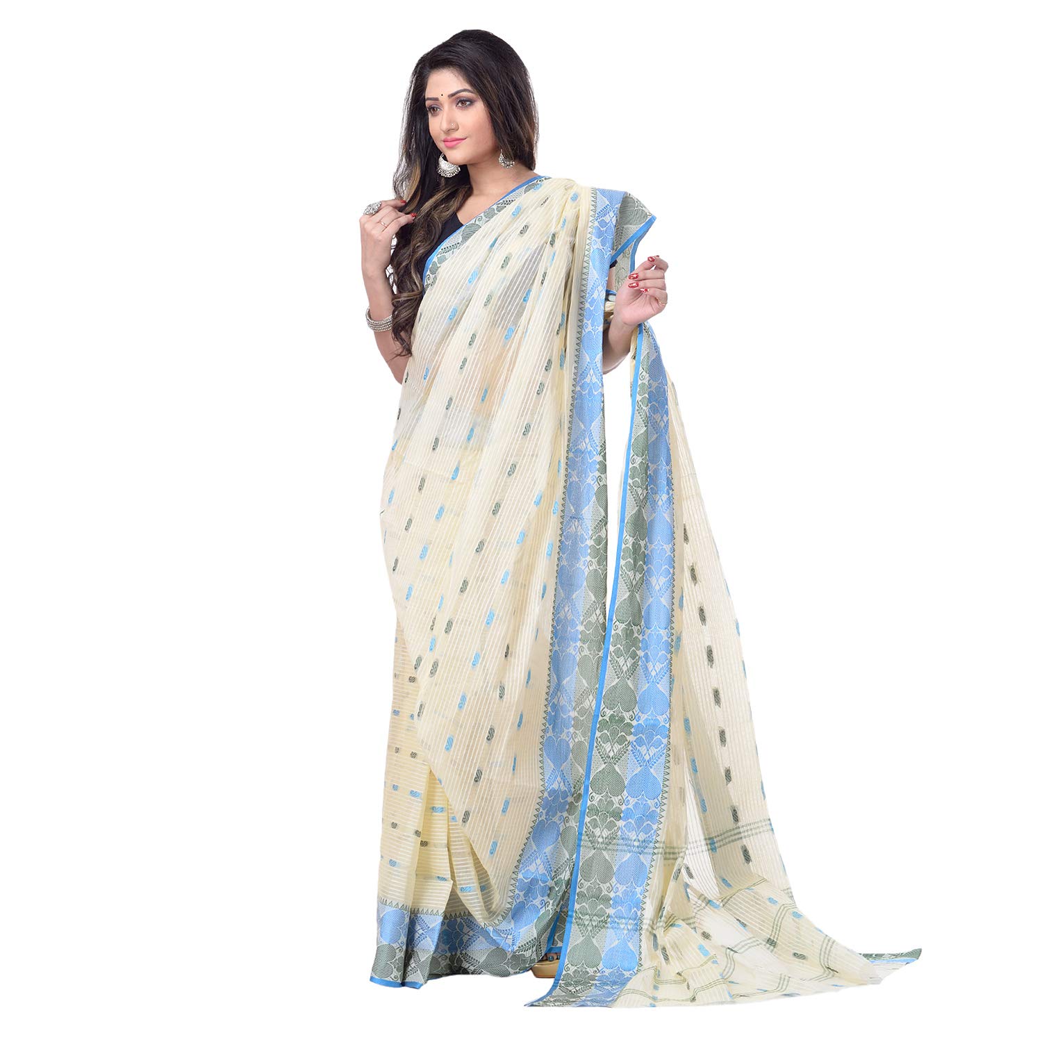 Buy Desh Bidesh Women Pure Bengal Tant Traditional Handloom Bengali ...