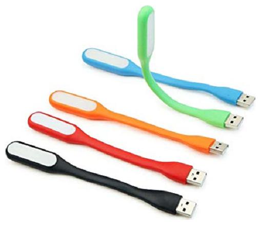 Lovex 5PCS Flexible USB LED Light Lamp 180 deg Adjustable Portable Lamp