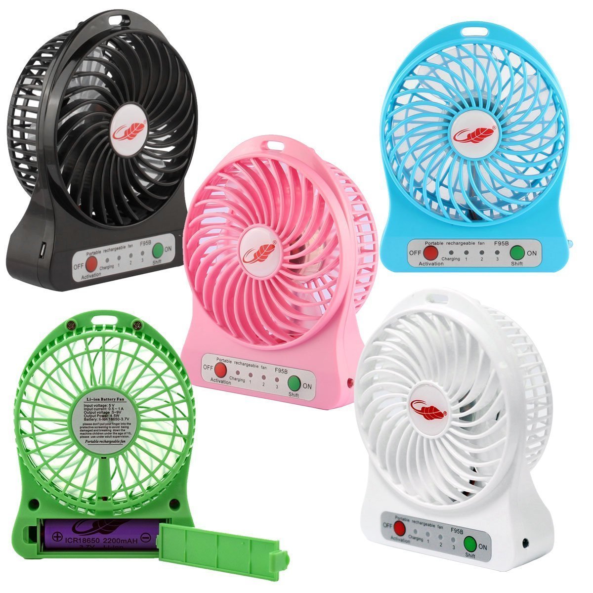 Buy HY TOUCH Mini Portable USB Rechargeable 3 Speed Fan (Colours May