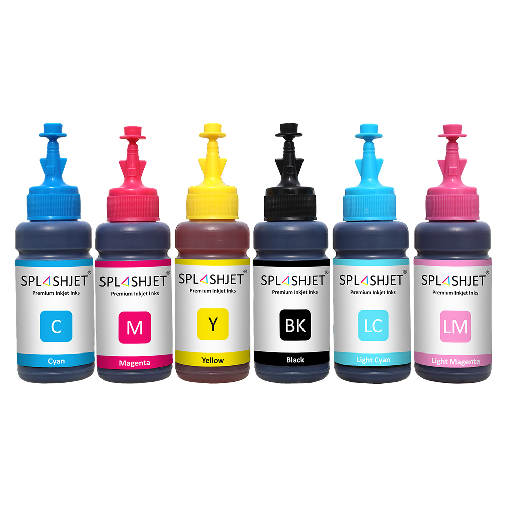 Buy Splashjet Refill Ink For Epson L800 L805 L810 L850 L1800 Printer Cmyklclm Online 1049