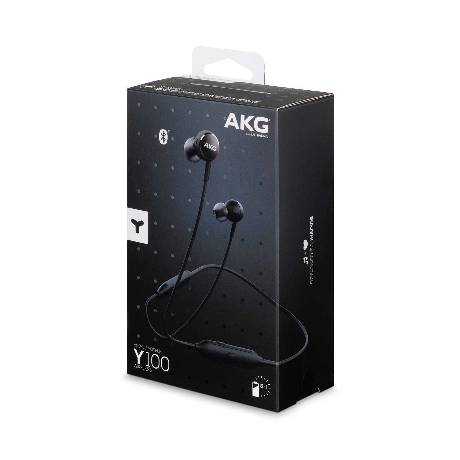 Vikefon AKG Y100 Bluetooth Headphones Earphones Magnetic Earbuds With Memory Card Slot Flexible Neckband