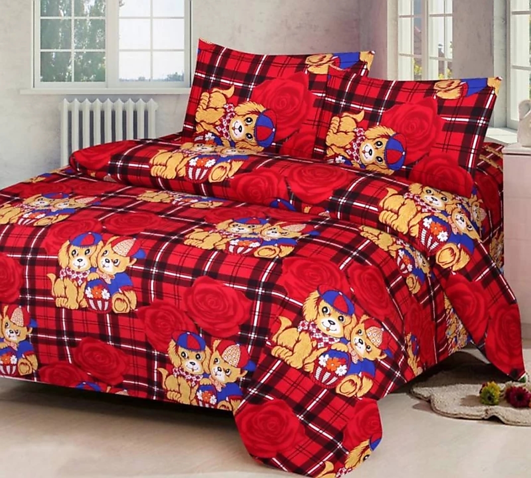 Buy Dilwala handloom bedsheetone set of polycotton printed double