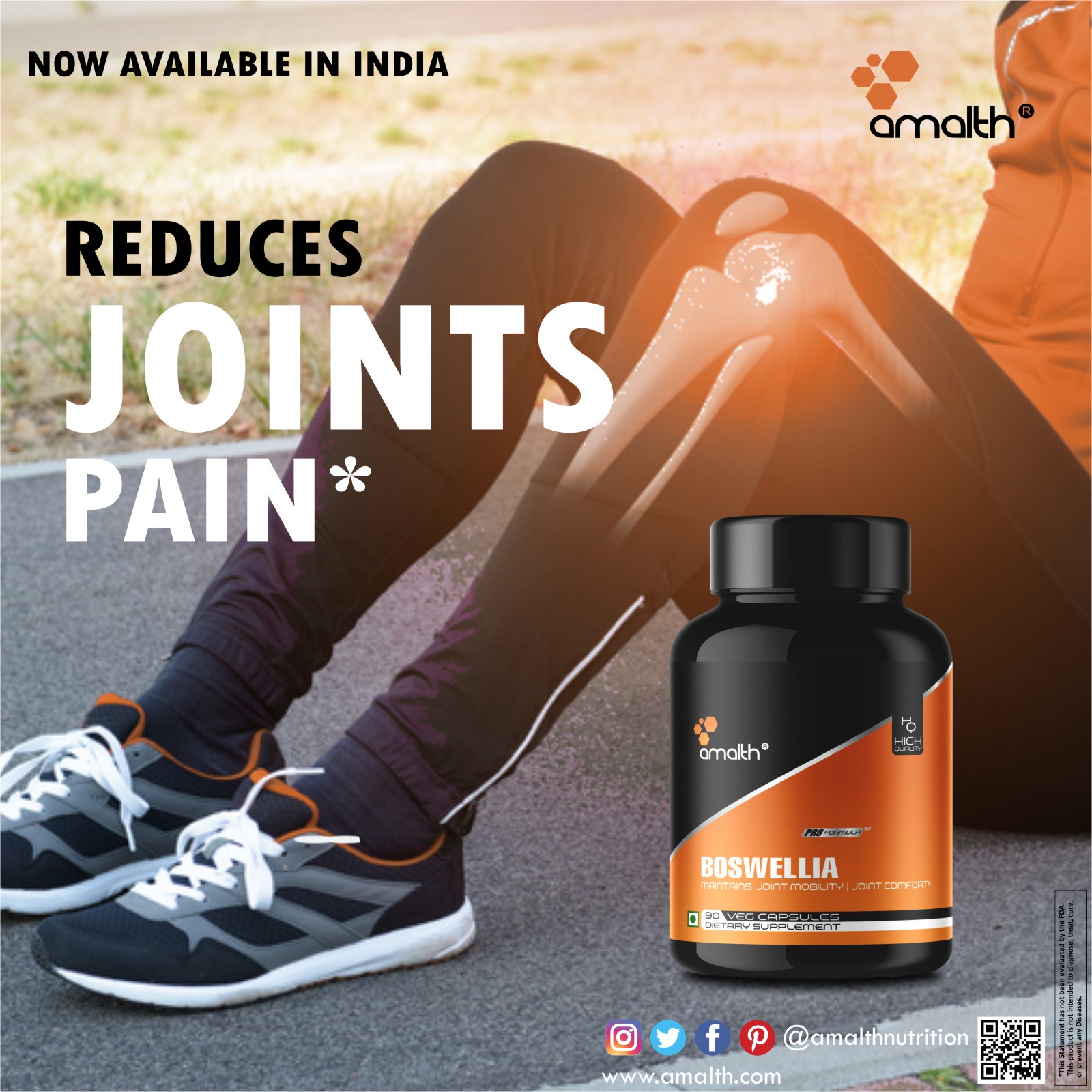 Buy Boswellia Extract Joint Support Supplement, Joint Pain 90 Capsules