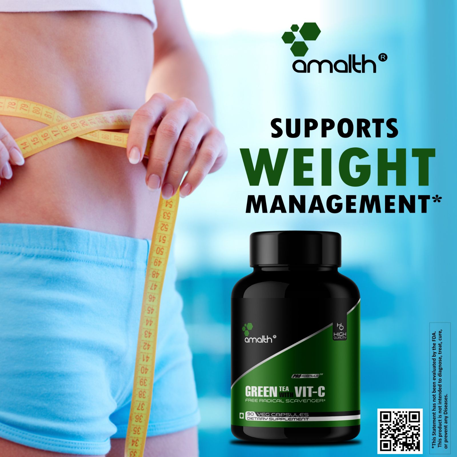 Buy Green Tea leaf with Vitamin C Extract weight loss, Fat Burner 90