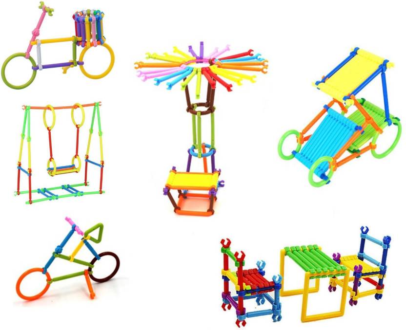 Buy STICK EDUCATIONAL BUILDING BLOCKS TOYS (Multicolor) Online @ ₹350 ...