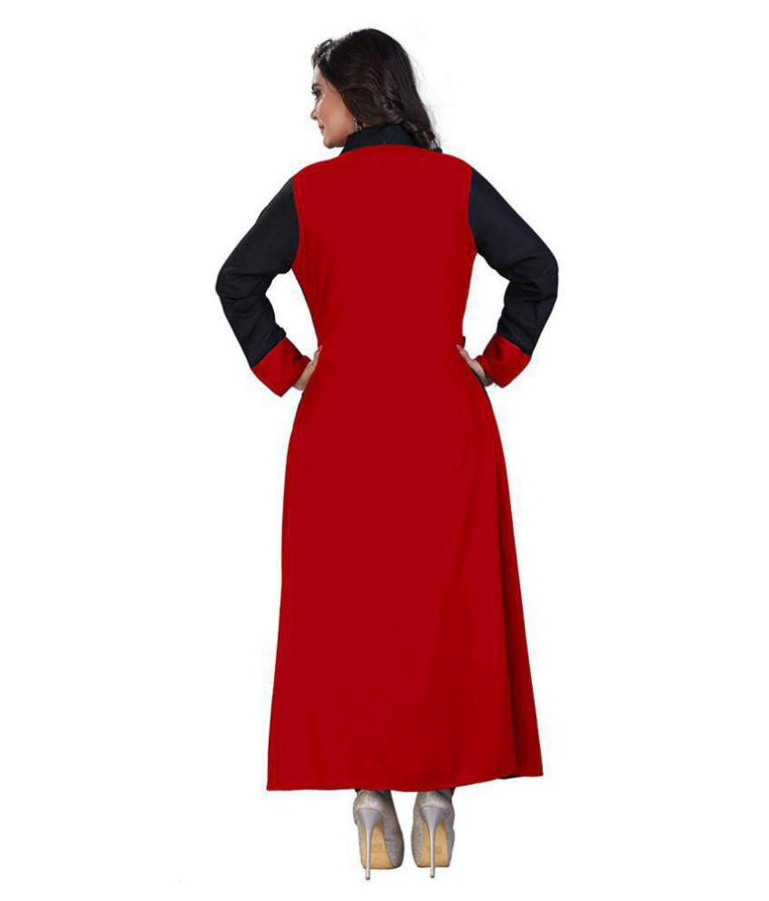 plain a line kurti
