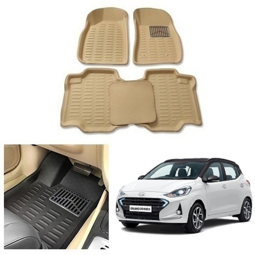 Buy After cars Car Carpet Cream Car Floor/Foot Mats for Hyundai Grand