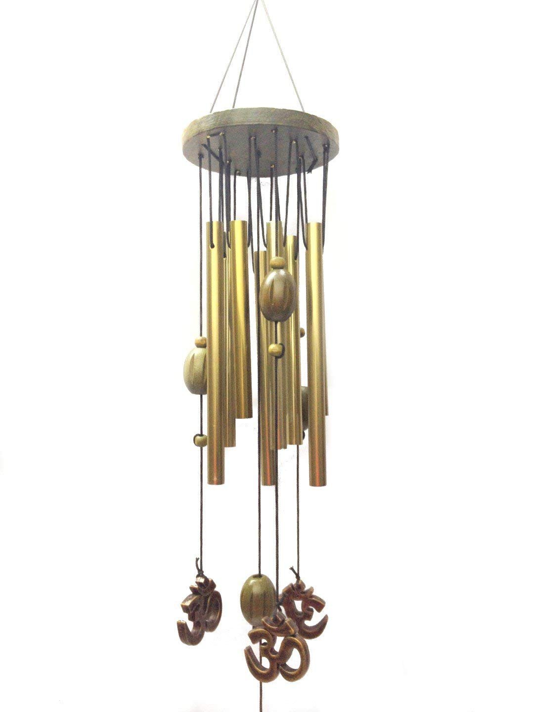 Buy GA Wind Chime Metal Pipe with OM Hanging (7 cm x 5 cm x 25 cm ...