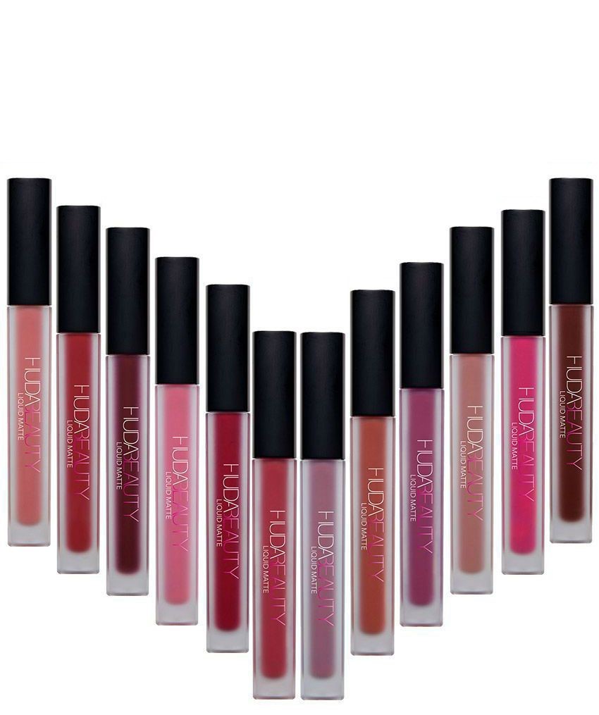 Buy Huda Beauty Liquid Lipstick New Shades With Multi Color (Set Of 12 ...