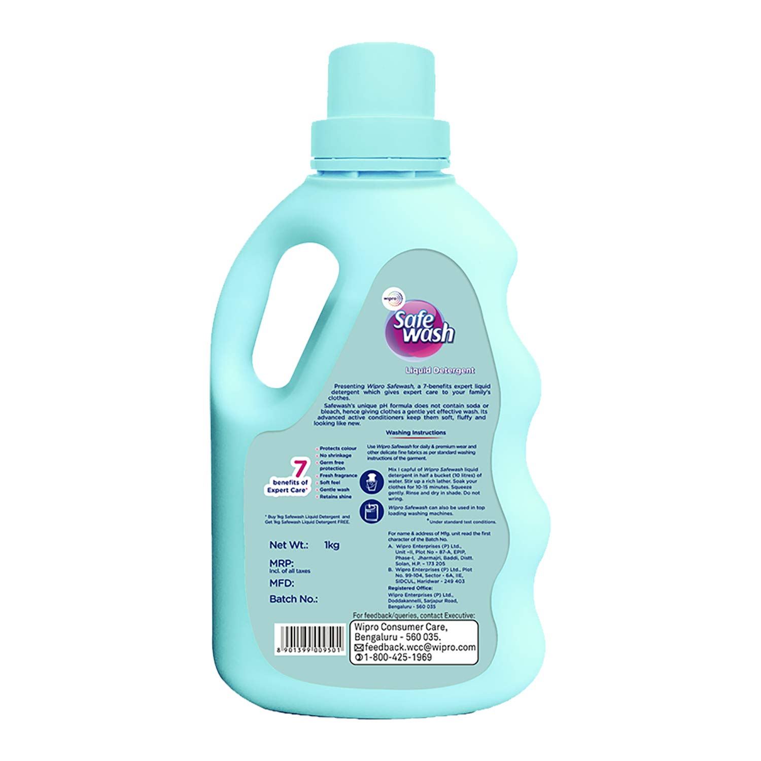 Buy WiproSafewash Liquid Detergent1 Kg*2 Online ₹350 from ShopClues