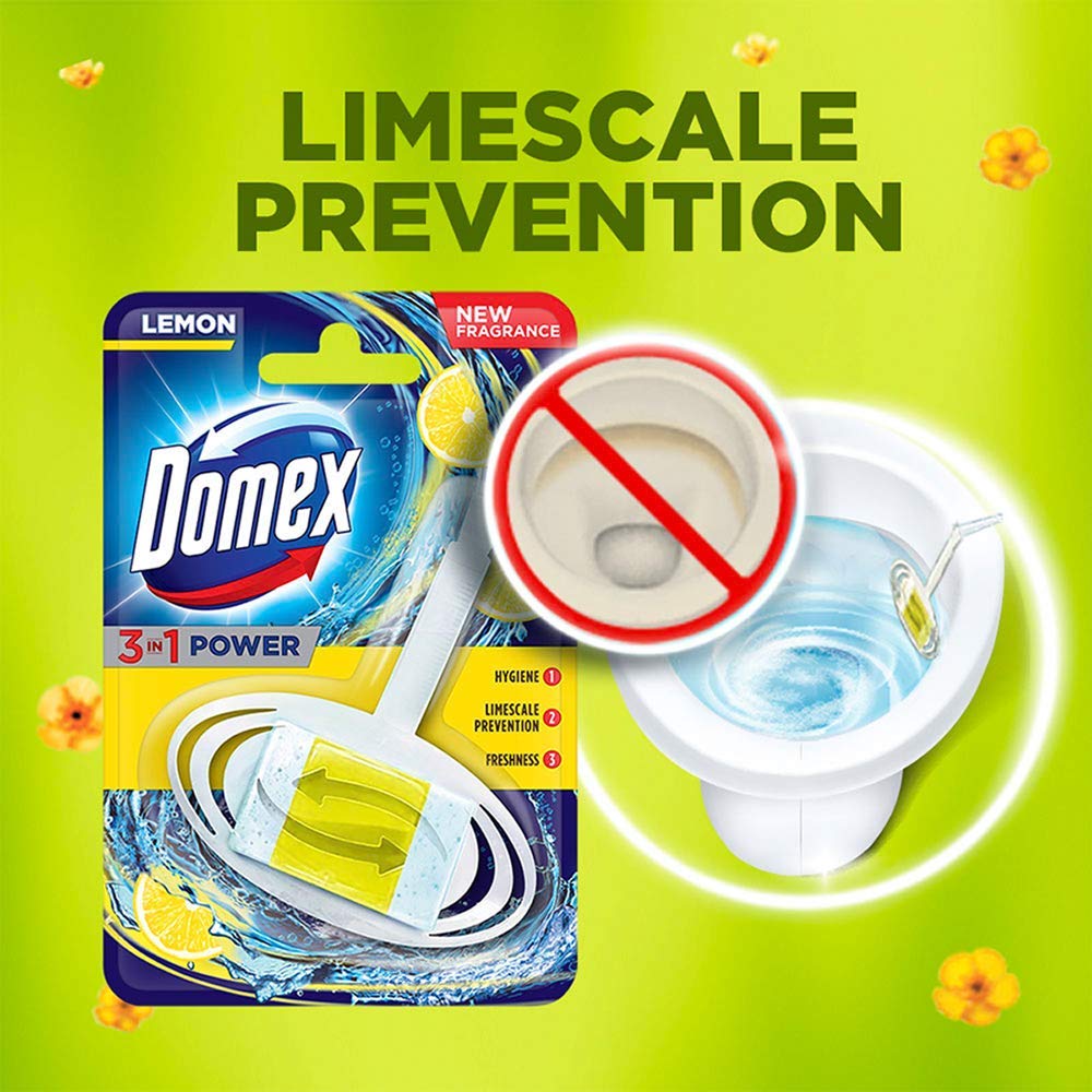 Buy Domex3 In 1 Lemon Power Rim Block Toilet Cleaner40 Gm Online
